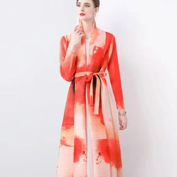 NWT Pleats Please belted dress duster - Picture 8 of 10